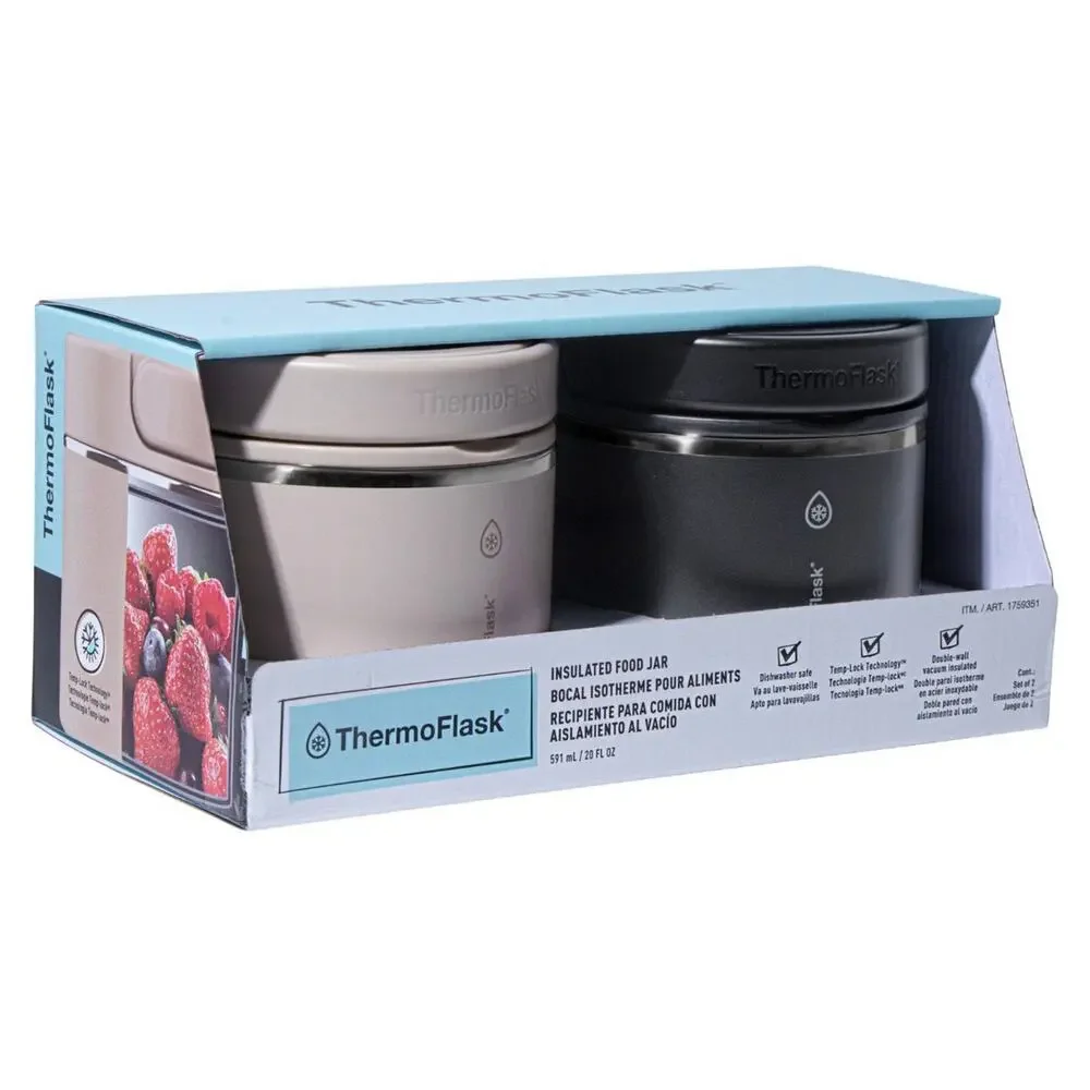 2 ThermoFlask 20oz. Insulated Food Jar 2pk